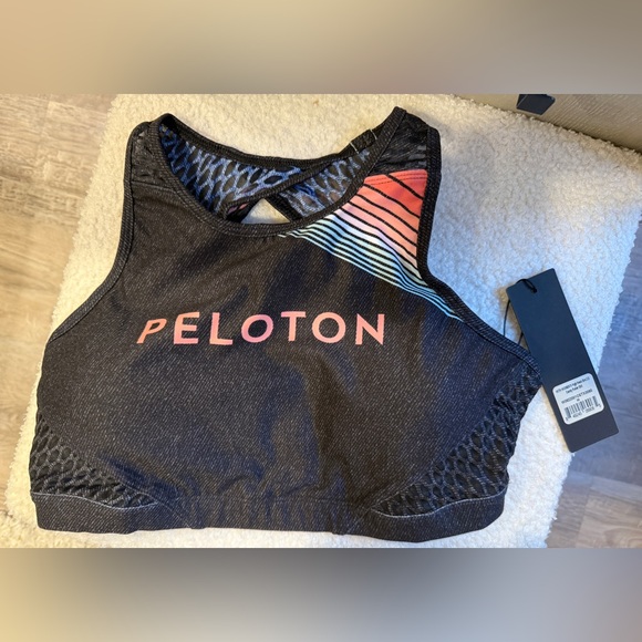 Peloton x WITH Women’s High Neck Bra 2.0 Candy Roller Girl Print Size M NWT - Picture 2 of 10